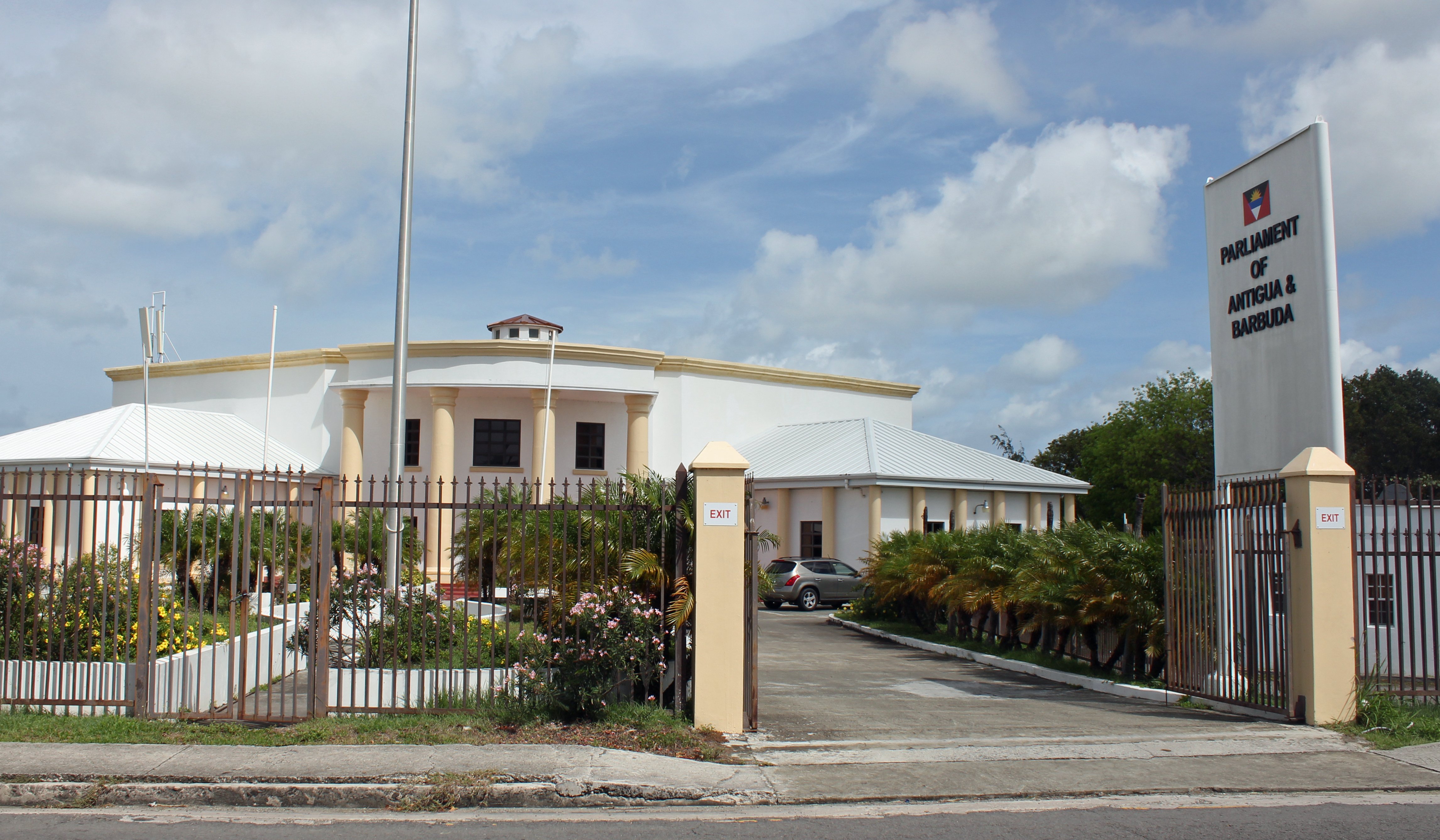 The Parliament Building in St. John’s, a notable civic landmark of Antigua and Barbuda.