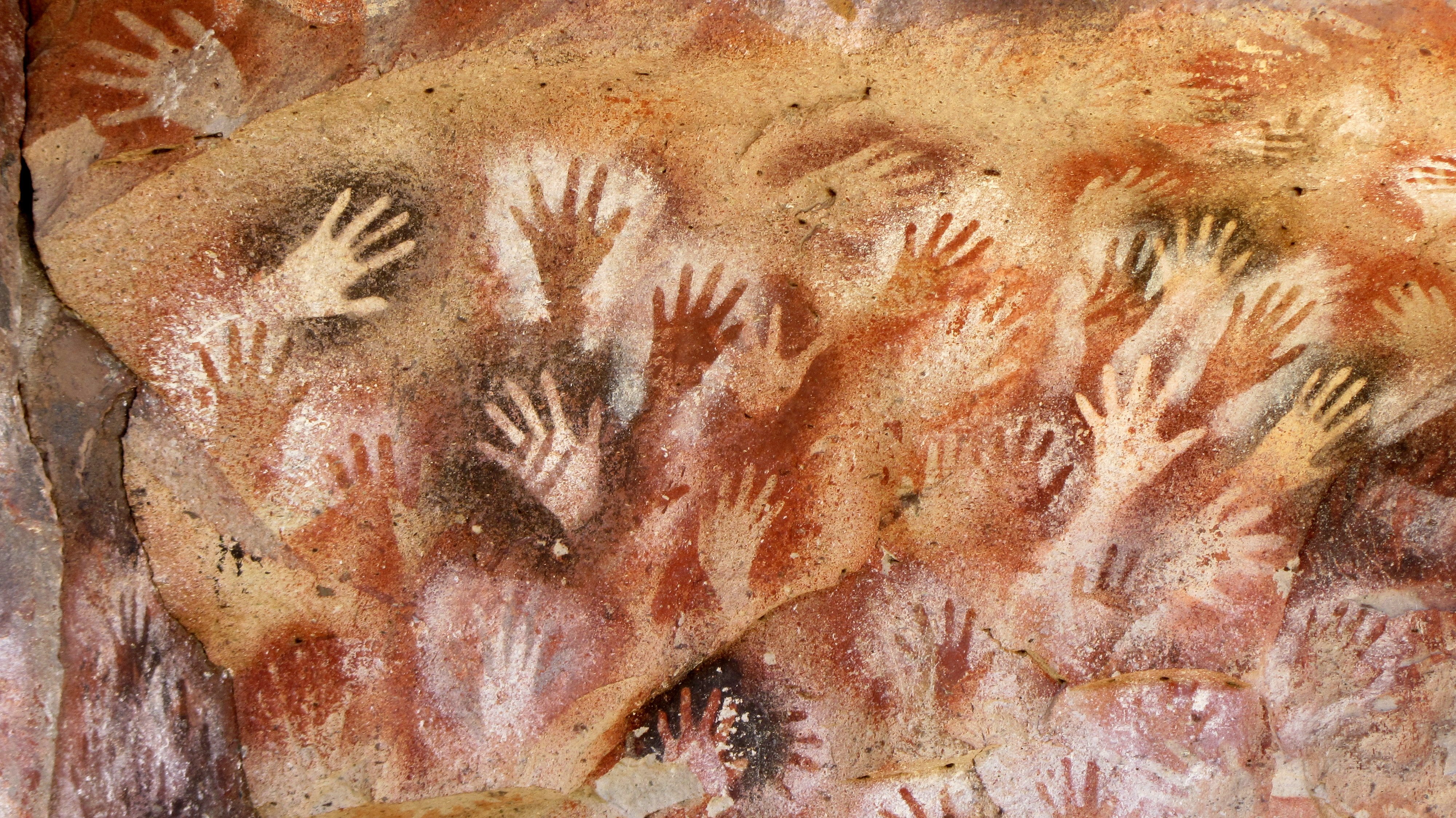 Cueva de las Manos (Cave of the Hands) in Santa Cruz Province, a UNESCO World Heritage Site featuring ancient rock art by indigenous peoples of Patagonia.