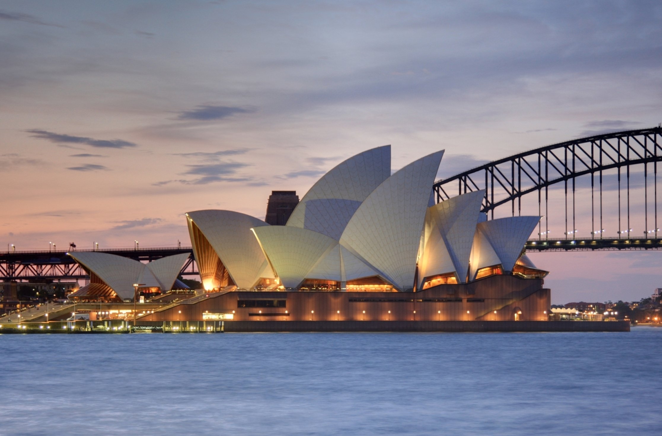 The Sydney Opera House in Sydney Harbour, an iconic UNESCO World Heritage-listed performing arts centre and symbol of Australia.