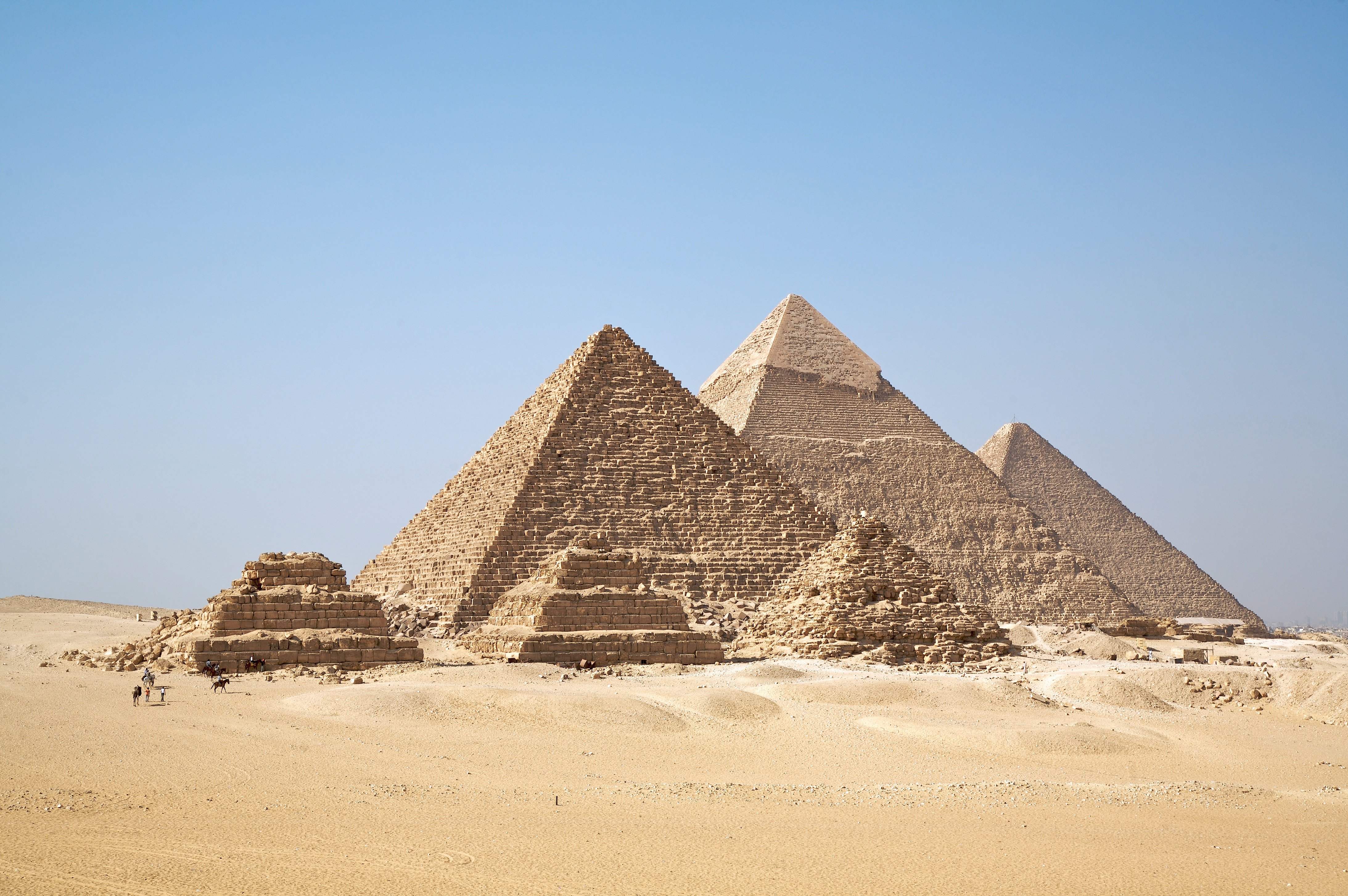 The Pyramids of Giza near Cairo, Egypt’s most iconic ancient monuments and a UNESCO World Heritage Site.
