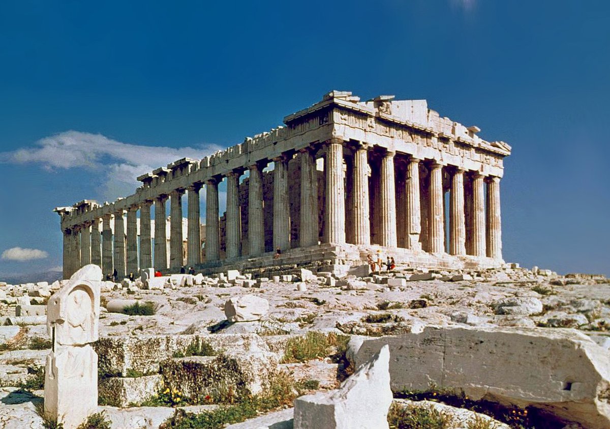 The Parthenon on the Acropolis of Athens, a monumental temple of classical Greece and a symbol of Western civilization.