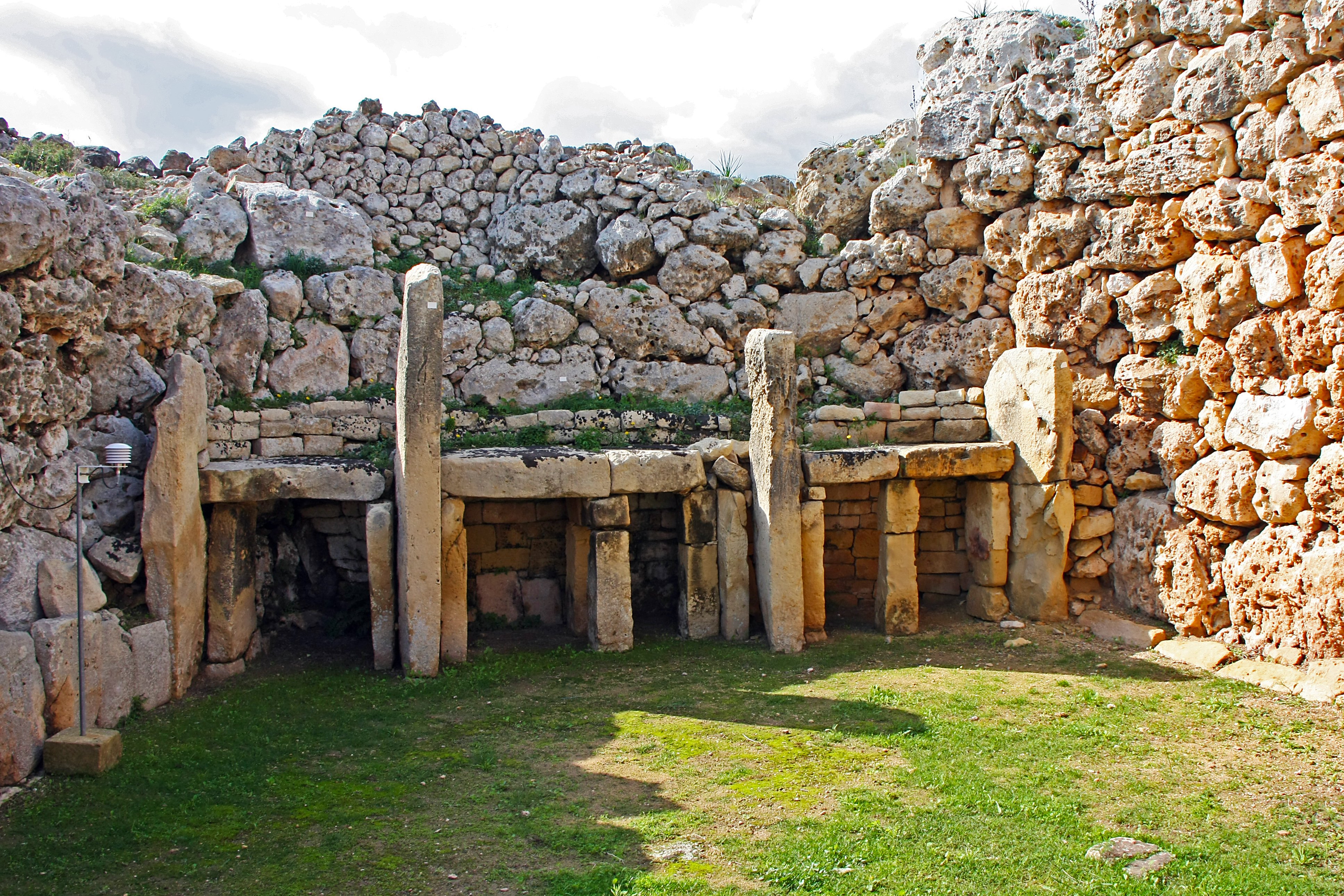Ġgantija Temples on Gozo, a UNESCO World Heritage site and one of Malta’s prehistoric megalithic temple complexes.