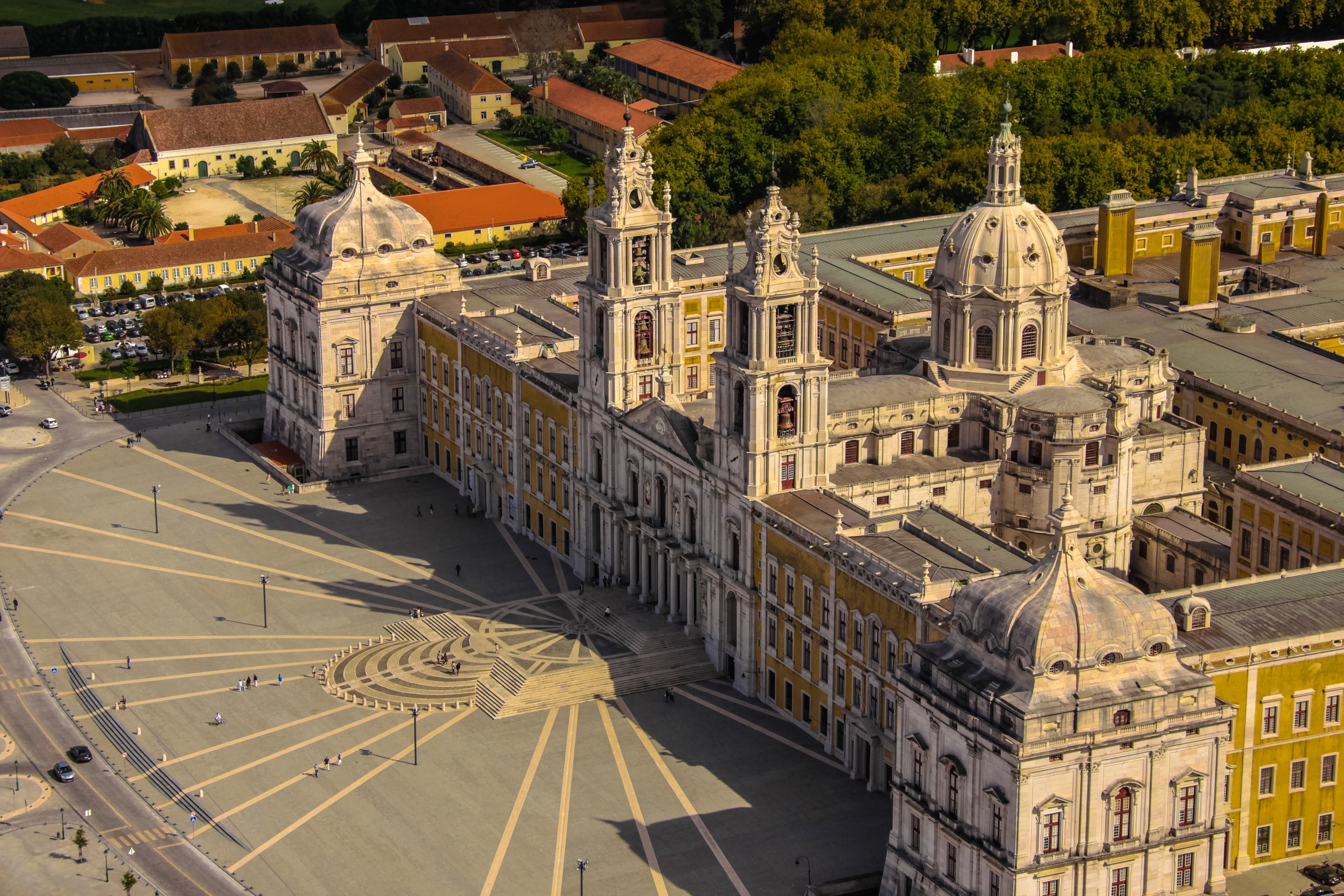 The Palace of Mafra near Lisbon, a grand Baroque royal palace and monastery, is one of Portugal’s most significant historic landmarks and a UNESCO World Heritage Site.