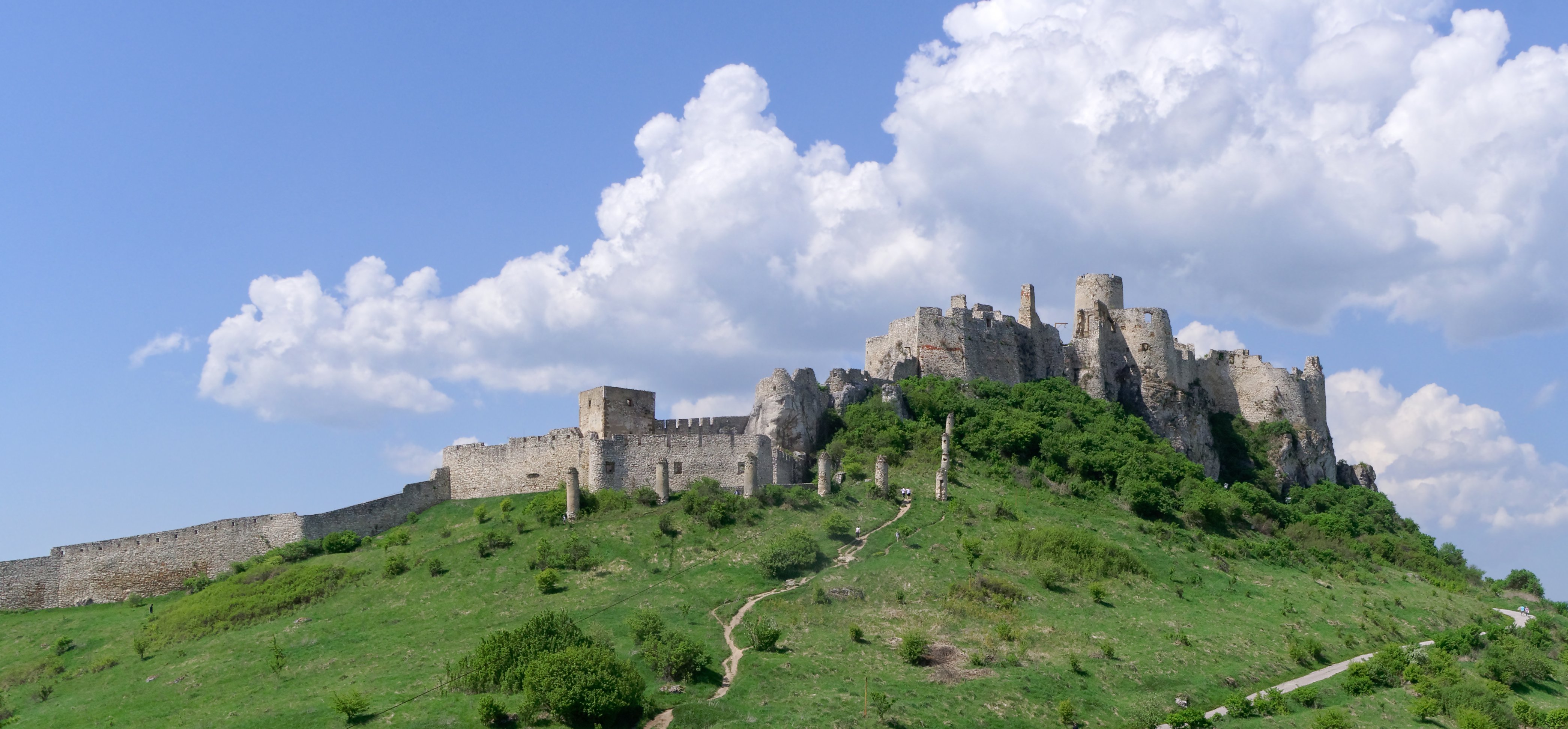 Spiš Castle (Spišský hrad), a UNESCO World Heritage Site in eastern Slovakia and one of the largest castle complexes in Central Europe.