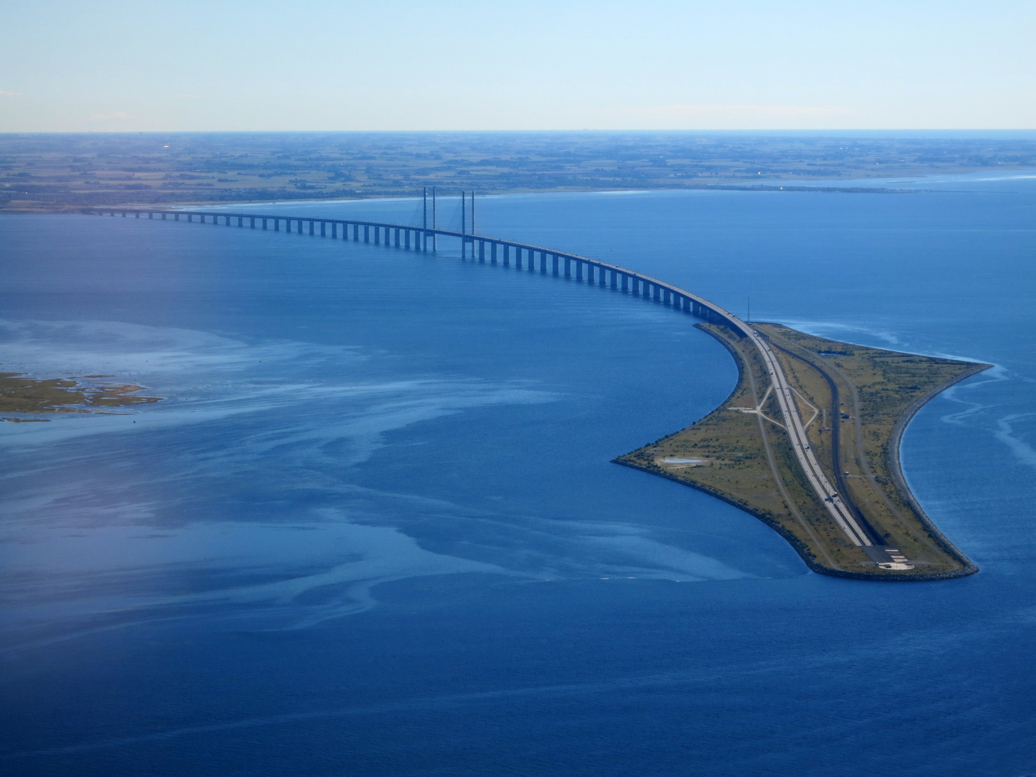 The Öresund Bridge, a combined rail and road bridge linking Malmö, Sweden, with Copenhagen, Denmark, is a modern Scandinavian landmark.